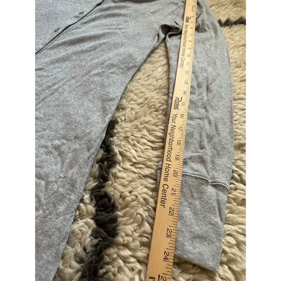 J. Crew gray ribbed button front midi dress womens Sz large new  Long sleeve - Picture 6 of 16